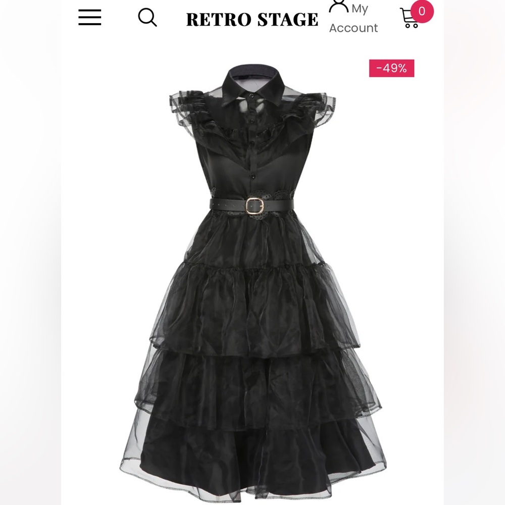 Lydia Deetz costume with wig!